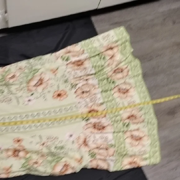 Rachel Zoe Floral Maxi Skirt in Cream and Green - Picture 8 of 15